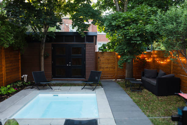 conception petit jardin avec piscine